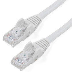 StarTech 50cm CAT6 Ethernet Cable - White CAT 6 Gigabit Ethernet Wire -650MHz 100W PoE