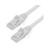 StarTech 50cm CAT6 Ethernet Cable - White CAT 6 Gigabit Ethernet Wire -650MHz 100W PoE