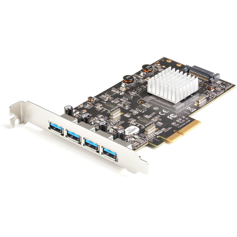 StarTech 4-Port USB PCIe Card - 10Gbps USB 3.1/3.2 Gen 2 Type-A PCI Express Expansion