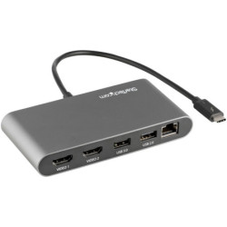StarTech Thunderbolt 3 Mini Dock - Portable Dual Monitor w/HDMI 4K 60Hz - 2X USB-A