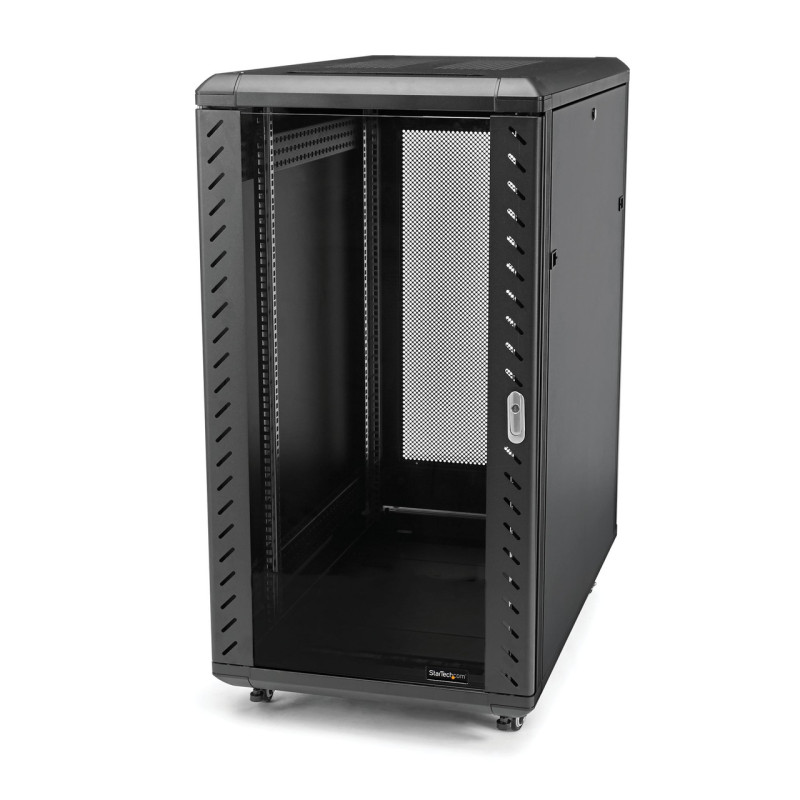 StarTech 18U 19in Server Rack Cabinet - 4 Post Adjustable Depth (6-32in) Locking