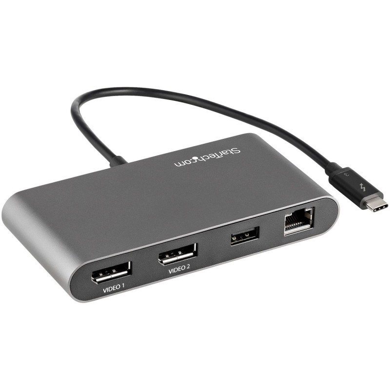 StarTech Thunderbolt 3 Mini Dock - Portable Dual Monitor w/ DP 4K 60Hz - 2X