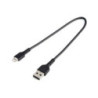 StarTech 12inch (30cm) Durable Black USB-A to Lightning Cable -