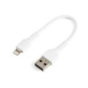 StarTech 6 inch (15cm) Durable White USB-A to Lightning Cable
