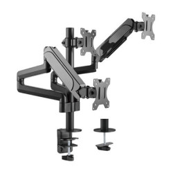 Brateck Triple Monitors Pole-Mounted Gas Spring Monitor Arm - 17in-27in
