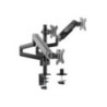 Brateck Triple Monitors Pole-Mounted Gas Spring Monitor Arm - 17in-27in
