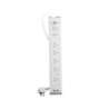 PowerShield PSZ5U2 ZapGuard 5 Way Power Surge Filter Board - 2 x USB Connectors - Wide Spaced Sockets - Wall Mountable - White -