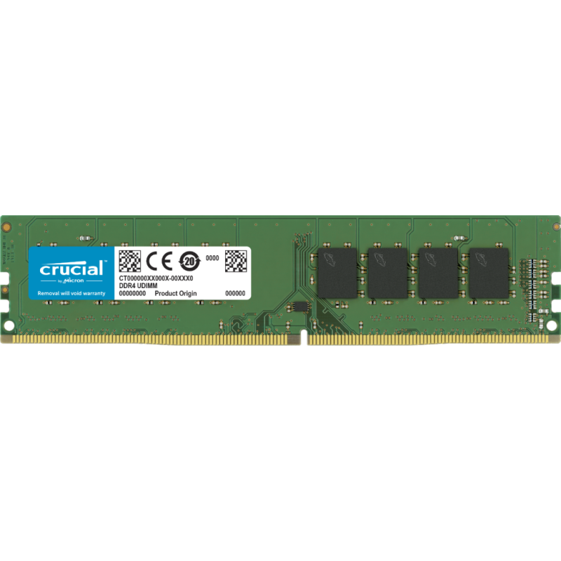 Crucial 8GB (1x8GB) DDR4 UDIMM 3200MHz CL22 1.2V Unbuffered Desktop PC Memory RAM