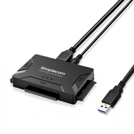 Simplecom SA492 USB 3.0 to 2.5in - 3.5in - 5.25in SATA IDE Adapter with Power Supply