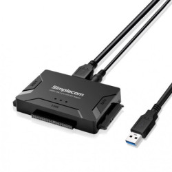 Simplecom SA492 USB 3.0 to 2.5in - 3.5in - 5.25in SATA IDE Adapter with Power Supply