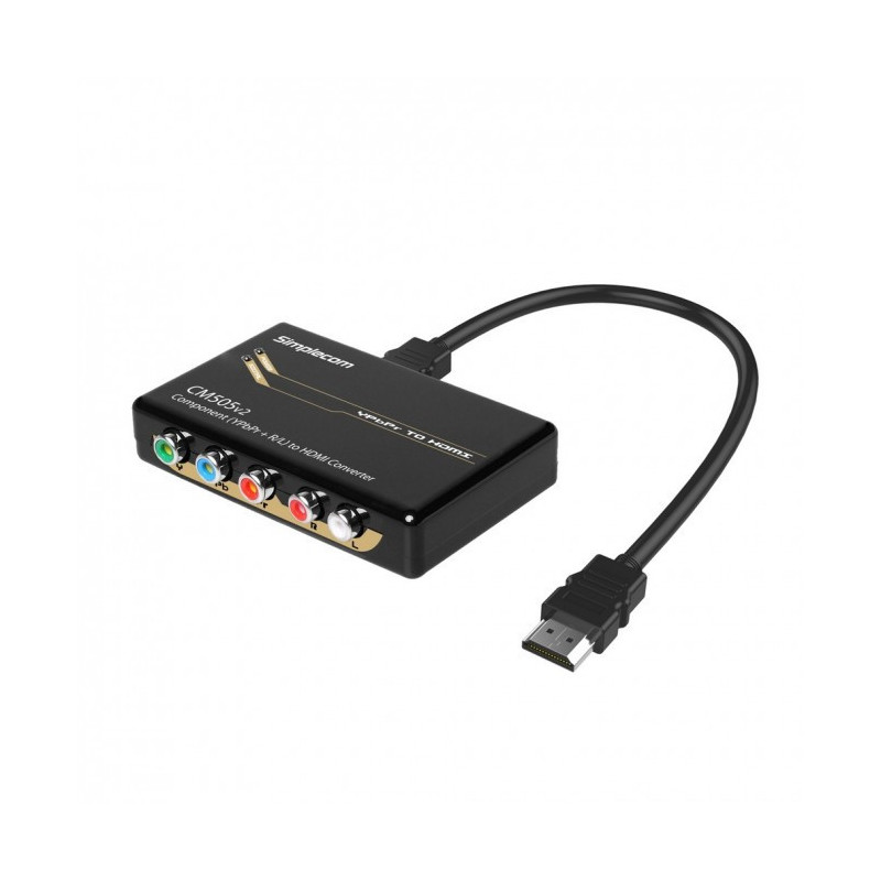 Simplecom CM505v2 Component (YPbPr + Stereo R/L) to HDMI Converter Full HD 1080p