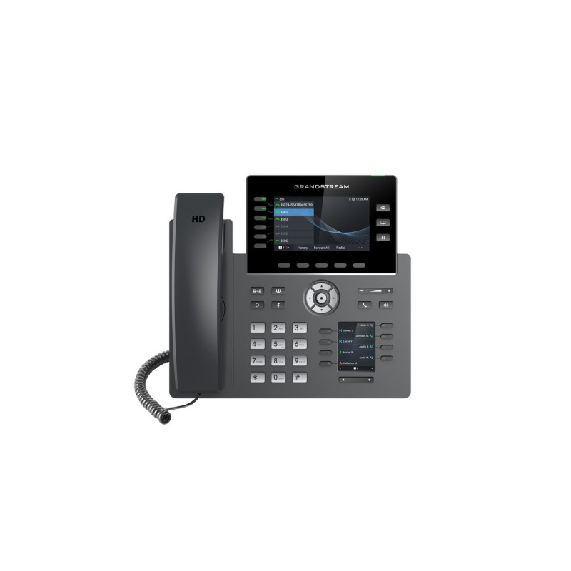 Grandstream 6 Lines - 6 SIP Accounts - 4.3in and 2.4in scrn - PoE - WiFi