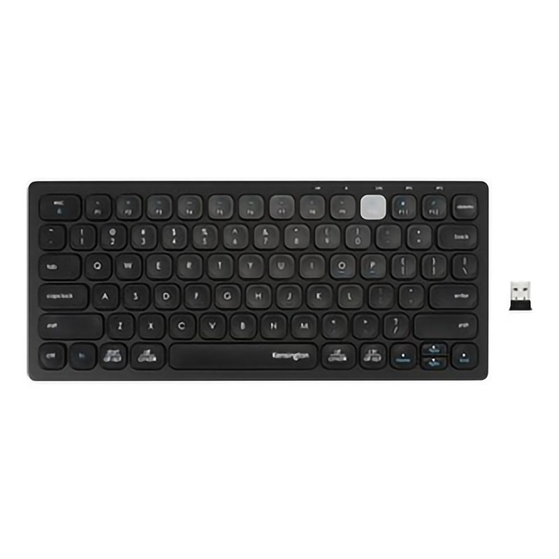 Kensington Multi-Device Dual Wireless Compact Keyboard - Black