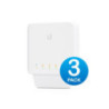 Ubiquiti USW Flex 3 Pack- Managed - Layer 2 Gigabit switch with auto-sensing 802.3af PoE support. 1x PoE In - 4x PoE Out