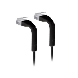 Ubiquiti UniFi Patch Cable .22m Black - Both End Bendable to 90 Degree - RJ45 Ethernet Cable - Cat6 - Ultra-Thin 3mm Diameter U-