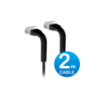 Ubiquiti UniFi Patch Cable 2m Black - Both End Bendable to 90 Degree - RJ45 Ethernet Cable - Cat6 - Ultra-Thin 3mm Diameter U-Ca