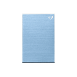 Seagate One Touch With Password 2TB External Portable Hard Drive - Light Blue
