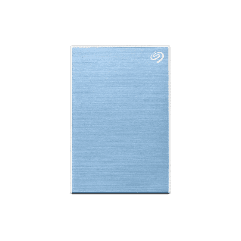Seagate One Touch With Password 2TB External Portable Hard Drive - Light Blue