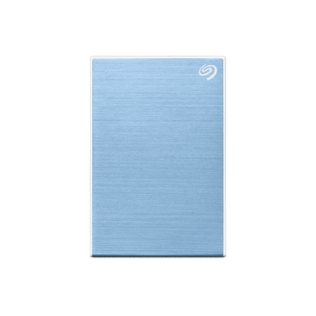 Seagate One Touch With Password 2TB External Portable Hard Drive - Light Blue