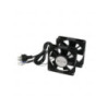 LDR 2 Way Fan Kit with power switch - 2x Fans - Black Metal Construction - For Installation in LDR Hinged & Single Section Racks