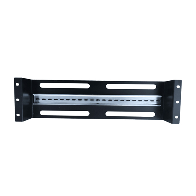 LDR Rackmount Din Rail - Black Metal Construction - 35mm International Din Rail
