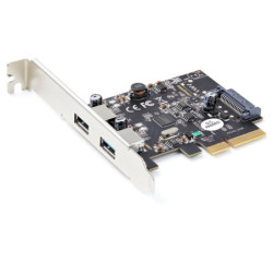 StarTech 2-Port USB PCIe Card with 10Gbps/port - USB 3.1/3.2 Gen 2 Type-A PCI Express 3.0 x2 Host Controller Expansion Card - Ad