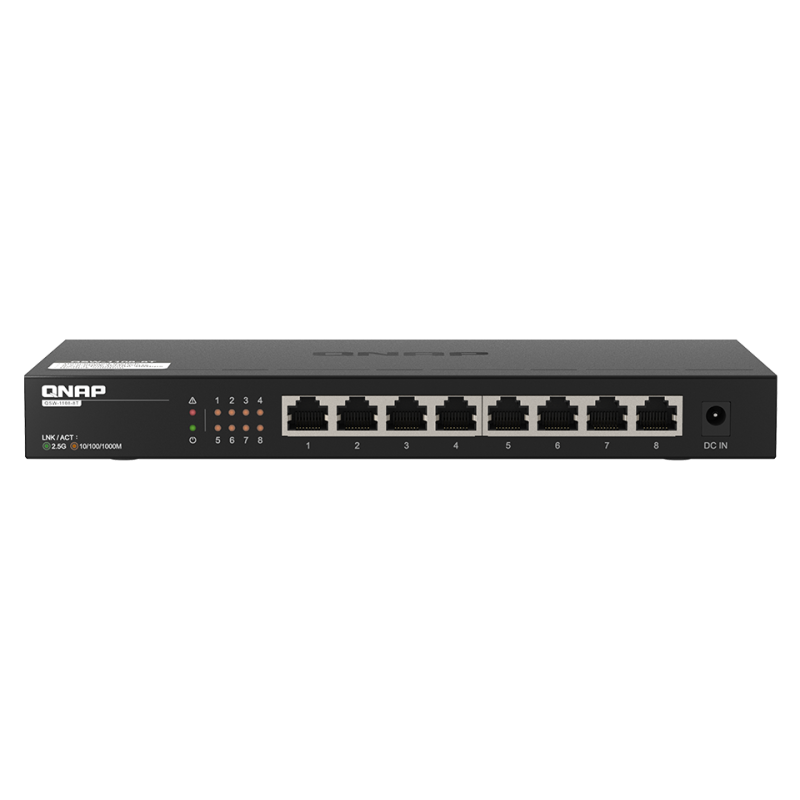 QNAP QSW-1108-8T 8-Port 2.5GbE Unmanaged Desktop Switch