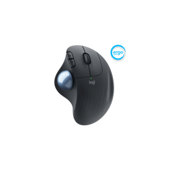  Logitech ERGO M575 Ergonomic Trackball Wireless Optical Mouse - Graphite