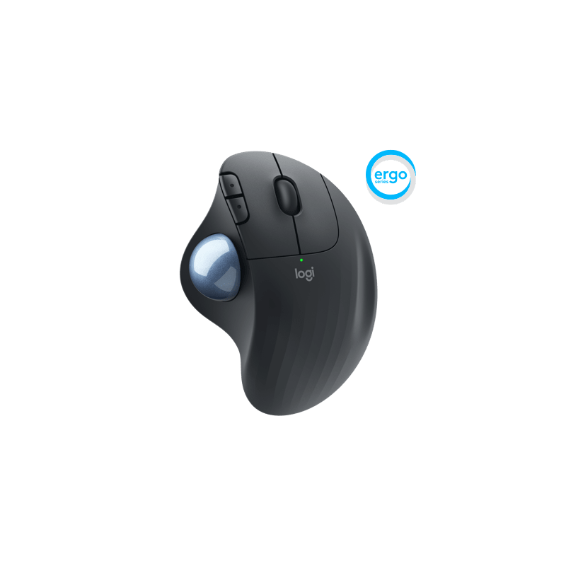  Logitech ERGO M575 Ergonomic Trackball Wireless Optical Mouse - Graphite