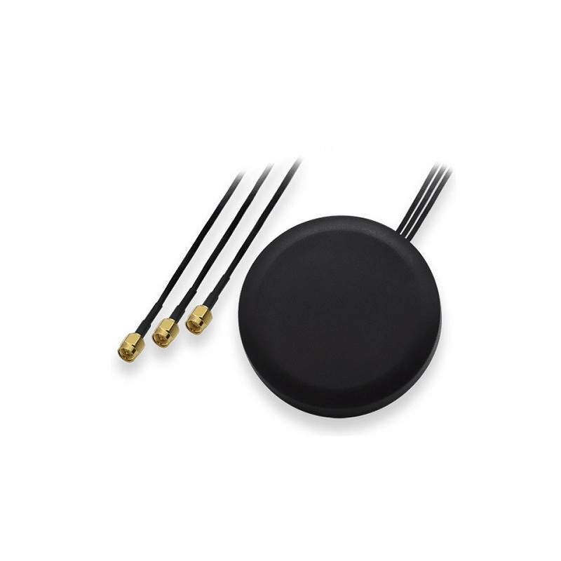 Teltonika Combo SISO Mobile/GNSS/WIFI Flush Mount Mobile Antenna for Vehicle/Cabinet - For use with RUT950 - Formerly 003R-00254