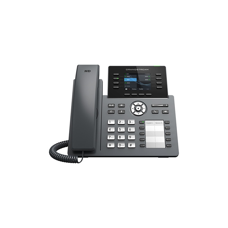 Grandstream 8-Line Professional Carrier-Grade IP Phone With Paper Blf - Integrated PoE And Wi-Fi (GRP2634)