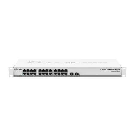 MikroTik CSS326-24G-2S+RM SwOS powered 24 port Gigabit Ethernet switch 2x SFP+ 1U Rackmount