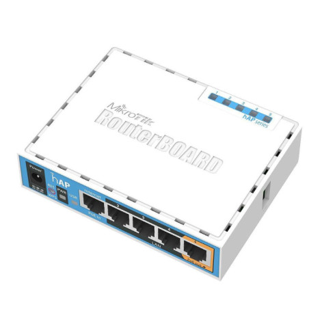 MikroTik RB951Ui-2nD hAP 650MHz CPU 64MB RAM 5xLAN built-in 2.4Ghz 802.11b/g/n
