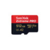 SanDisk Extreme Pro MicroSDxc - Sqxcd 512GB - V30 - U3 - C10 - A2 - Uhs-I - 200Mb/S R - 140Mb/S W - 4X6 - Sd Adaptor - Lifetime 