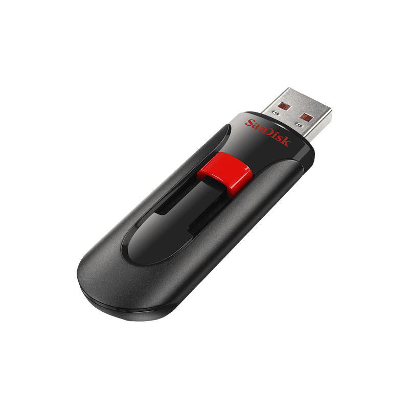 SANDISK CRUZER GLIDE USB 2.0 FLASH DRIVE 64GB SDCZ60-064G-B35