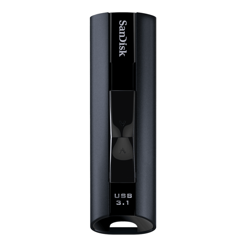 SanDisk Extreme Pro USB 3.1 Solid State Flash Drive - Cz880 256GB - USB3.0 - Black - Sophisticated Durable Aluminum Metal Casing