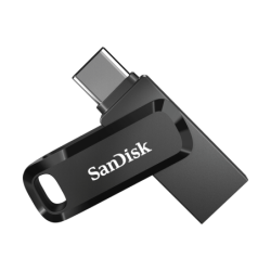 SanDisk 256GB Ultra Dual Drive Go 2-in-1 USB-C & USB-A Flash Drive Memory Stick 150MB/s USB3.1 Type-C Swivel for Android Smartph