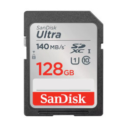 SanDisk 128GB Ultra SDHC and SDXC UHS-I Memory Card - 140MB/s
