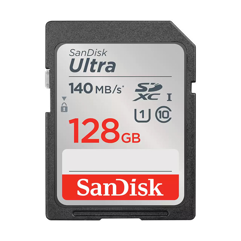 SanDisk 128GB Ultra SDHC and SDXC UHS-I Memory Card - 140MB/s