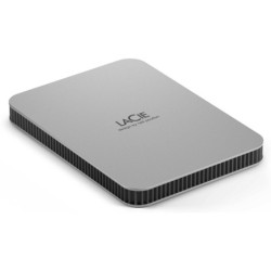 Lacie Mobile Drive V2 - External Portable - 1TB - USB-C - Moon Silver - 3Yr