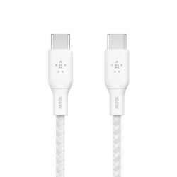 100w USB-C to USB-C Braided Cable 2M Whi