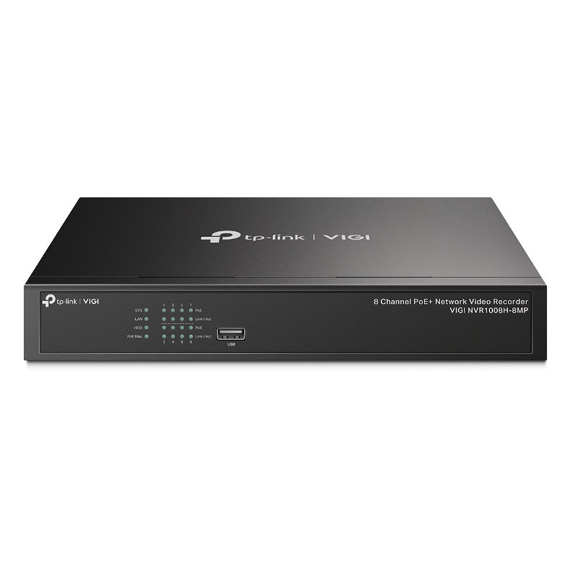 TP-Link VIGI NVR1008H-8MP 8 Channel PoE+ Network Video Recorder