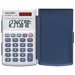 8 DIGIT DUAL POWERED HARD CASE POCKET CA