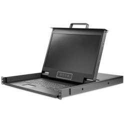 StarTech 1U HD Single Port KVM Console for Server Rack - 17.3in