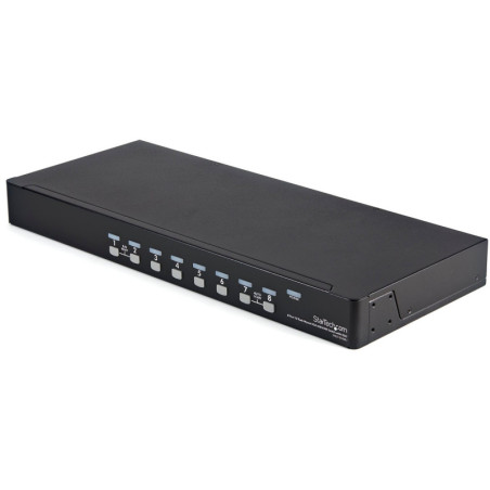 StarTech 8 Port 1U Rackmount USB KVM Switch Kit with OSD and Cables