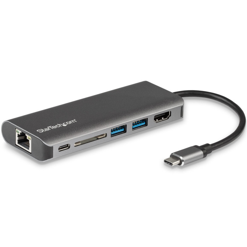 StarTech USB-C Multiport Adapter - SD - PD - 4K HDMI GbE - 2x USB 3.0