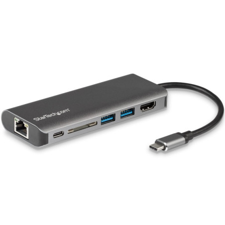 StarTech USB-C Multiport Adapter - SD - PD - 4K HDMI GbE - 2x USB 3.0
