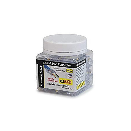 Platinum Tools 202048J ezEX-RJ45 ezEX48 Connector 100/Jar