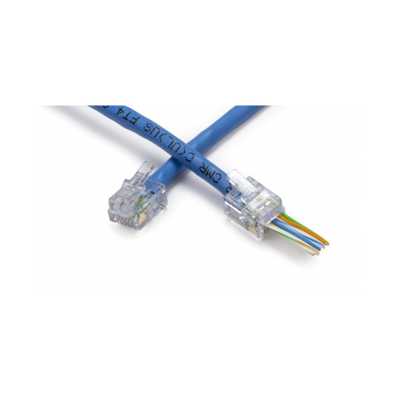 Platinum Tools 100026C EZ-RJ12/11 Connector 50/Clamshell