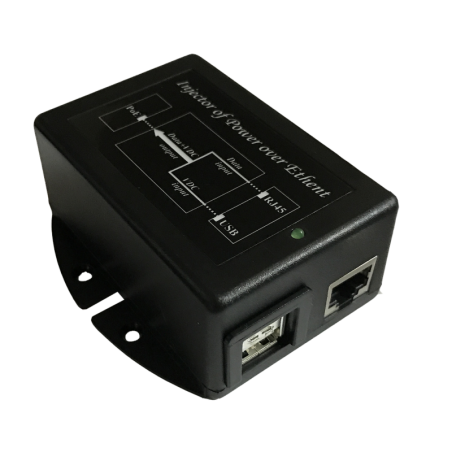 Tycon Power TP-DCDC-2USB-24 5VDC USB In - 24VDC Out 12W - 2USB to 24VDC Passive POE Injector